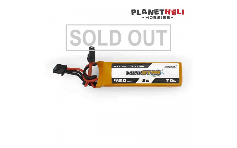 CNHL ministar 450mah 7.6v 2s 70c LIHV battery